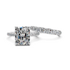 Celeste Radiant Hidden Halo Bridal Set