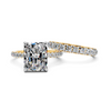 Celeste Radiant Hidden Halo Bridal Set