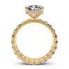 Celeste Radiant Hidden Halo Bridal Set