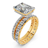 Celeste Radiant Hidden Halo Bridal Set