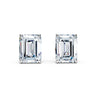Emerald Cut Diamond Stud Earrings