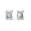 Emerald Cut Diamond Stud Earrings