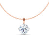 Round Solitaire Diamond Pendant