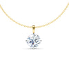 Round Solitaire Diamond Pendant