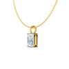 Radiant Solitaire Diamond Pendant
