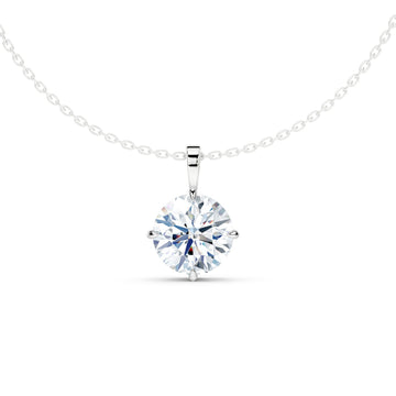 Round Solitaire Diamond Pendant