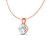 Round Solitaire Diamond Pendant