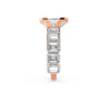Emerald Cut Step Stone Ring Setting