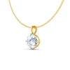 Round Solitaire Diamond Pendant