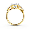 Celeste Oval Three-Stone Ring