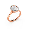 Oval Bezel Solitaire Ring Setting