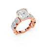 Emerald Cut Step Stone Ring Setting