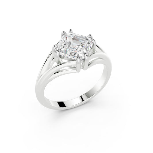 Split Shank Double Claw Solitaire Ring Setting