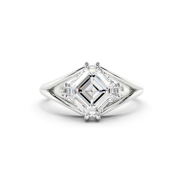 Split Shank Double Claw Solitaire Setting