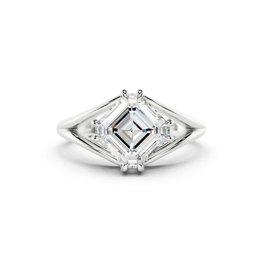 Split Shank Double Claw Solitaire Ring Setting