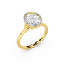 Oval Bezel Solitaire Ring Setting