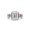 Emerald Cut Step Stone Ring Setting