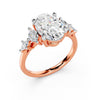 Celeste Oval Three-Stone Ring