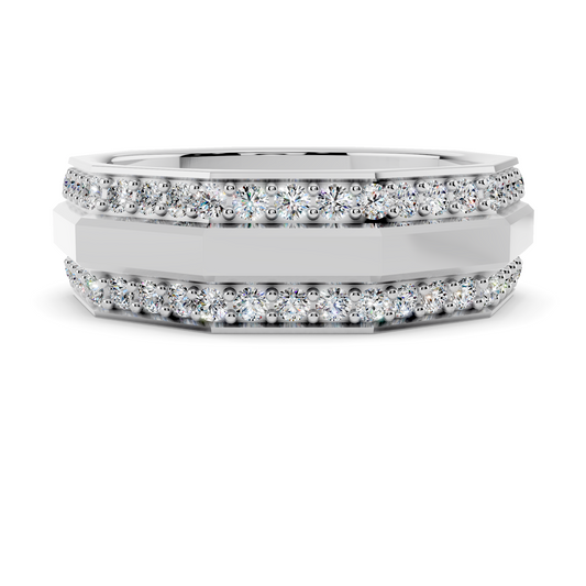 Aurelion Double Pavé Signet Ring