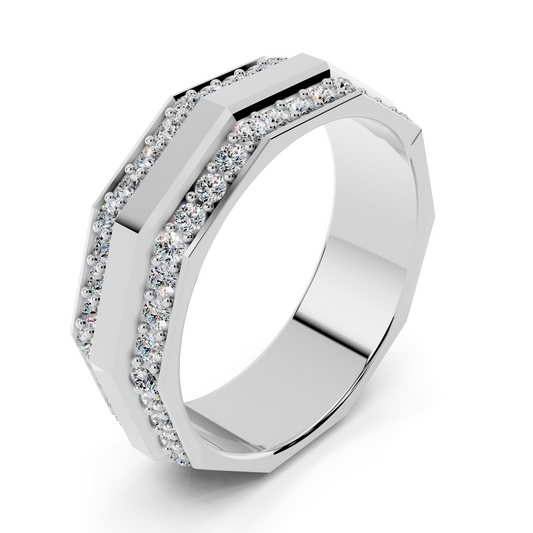 Aurelion Double Pavé Signet Ring