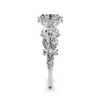 Elegant Floral Oval Diamond Setting