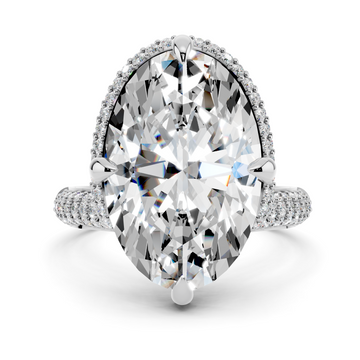 Celeste Oval Halo Setting