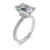 Celeste Emerald Pavé Setting