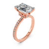 Celeste Emerald Pavé Setting