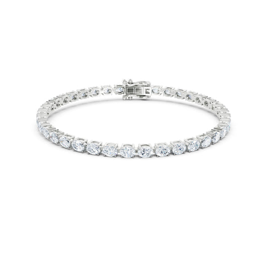 Oval Diamond Tennis Bracelet