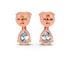 Heart & Pear Diamond Drop Earrings
