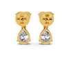 Heart & Pear Diamond Drop Earrings