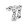 Heart & Pear Diamond Drop Earrings