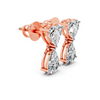 Heart & Pear Diamond Drop Earrings