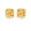 Princess Cut Diamond Halo Stud Earrings