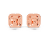 Princess Cut Diamond Halo Stud Earrings