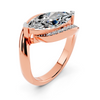 Marquise Cut Modern Twist Ring Setting