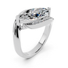 Marquise Cut Modern Twist Ring Setting