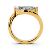 Marquise Cut Modern Twist Ring Setting