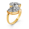 Dual Pear Diamond Setting