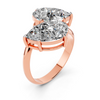Dual Pear Diamond Setting