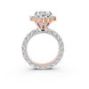 Timeless Pear Halo Ring Setting