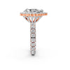 Timeless Pear Halo Ring Setting