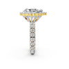 Timeless Pear Halo Ring Setting