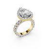 Timeless Pear Halo Ring Setting