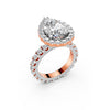 Timeless Pear Halo Ring Setting