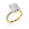 Aurelia Emerald Bezel Pavé Ring