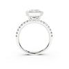 Aurelia Emerald Bezel Pavé Ring