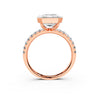 Aurelia Emerald Bezel Pavé Ring
