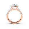 Heart Halo Split Shank Diamond Setting