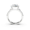 Heart Halo Split Shank Diamond Setting